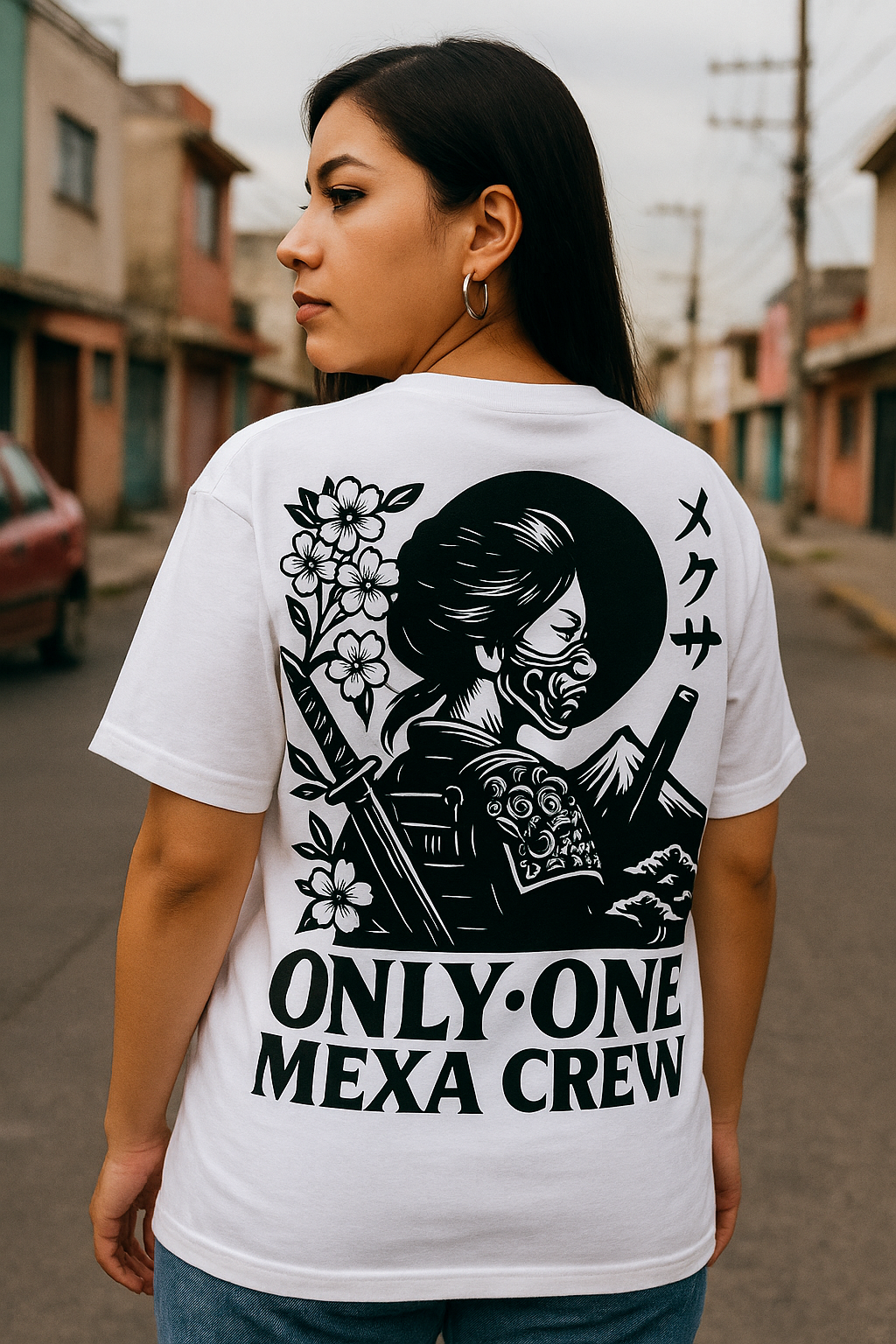 PLAYERA ONLY ONE MEXA CREW - SAMURÁI MEXA