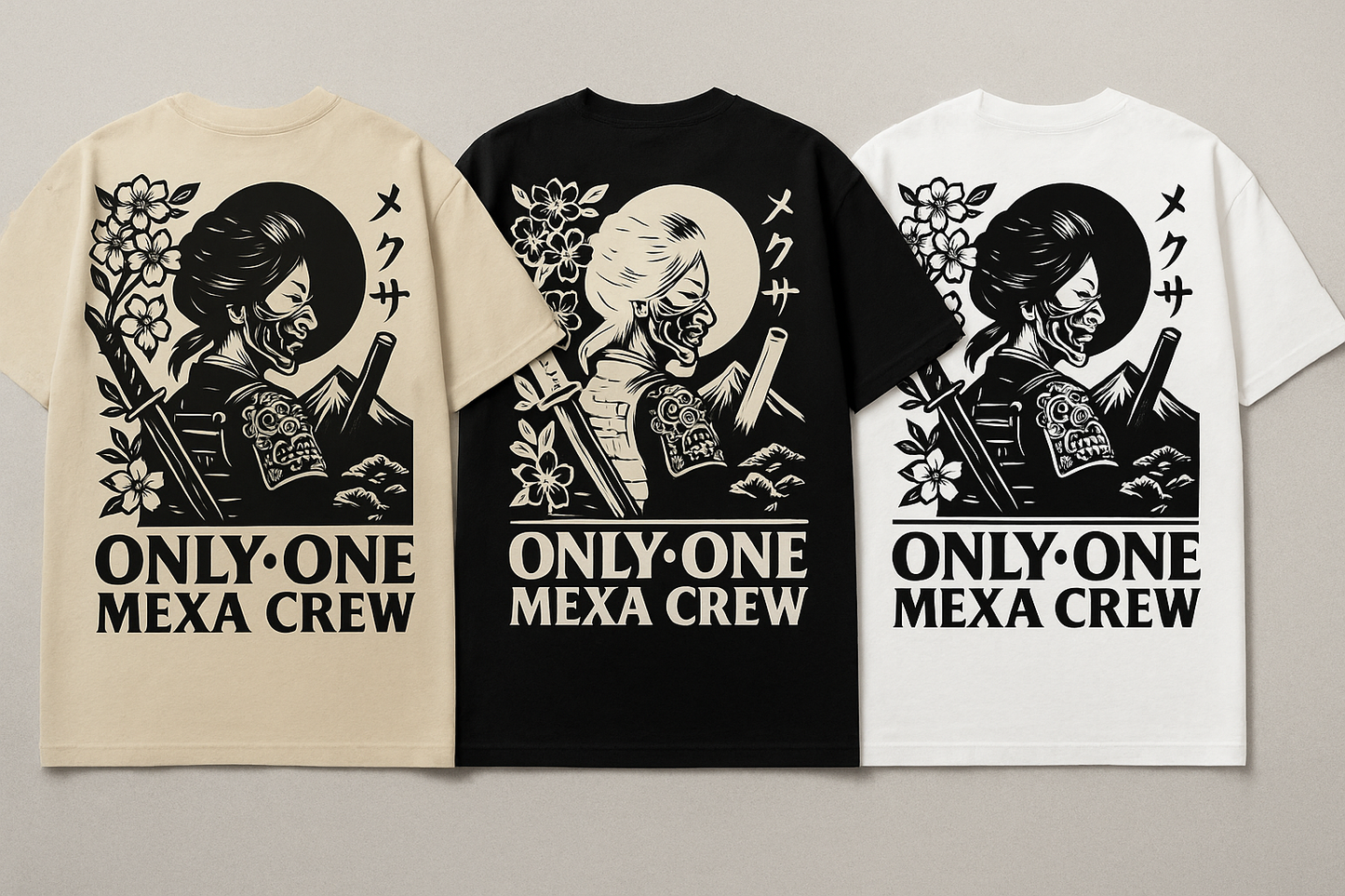 PLAYERA ONLY ONE MEXA CREW - SAMURÁI MEXA